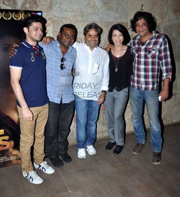 Vishal Bhardwaj and Shilpa Shukla at film 'B.A. Pass' special screening at Light Box in Mumbai
