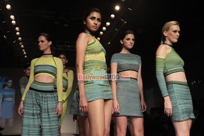 Sonam Kapoor walks the ramp for designer Mark Fast at the Signature International Fashion Week End