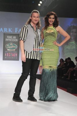 Sonam Kapoor walks the ramp for designer Mark Fast at the Signature International Fashion Week End