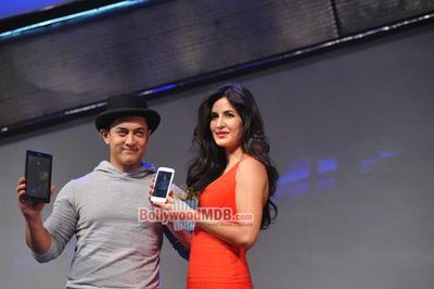 Aamir Khan & Katrina Kaif launch 'Dhoom 3' merchandise at YRF Studios
