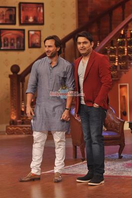 Saif Ali Khan promotes 'BULLETT RAJA' on 'Comedy Nights With Kapil' sets
