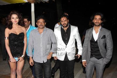 Ram Gopal Varma, Aradhana Gupta, Anaika Soti, Puneet Singh at film 'SATYA 2' theatrical trailer launch