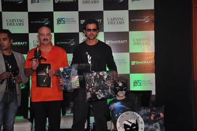 Hrithik Roshan with father Rakesh Roshan launches KRRISH 3 merchandise