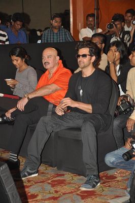 Hrithik Roshan with father Rakesh Roshan launches KRRISH 3 merchandise