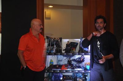 Hrithik Roshan with father Rakesh Roshan launches KRRISH 3 merchandise