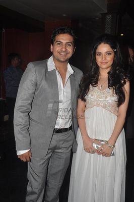 Pushkar Jog & Armeena Rana Khan at music launch of film 'It's Too Much'