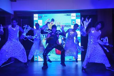 Pushkar Jog & Armeena Rana Khan at music launch of film 'It's Too Much'