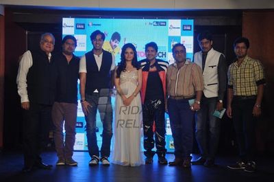 Pushkar Jog & Armeena Rana Khan at music launch of film 'It's Too Much'