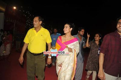 Kajol among Bolly Celebs at the North Bombay Sarbojanin Durga Puja celebrations