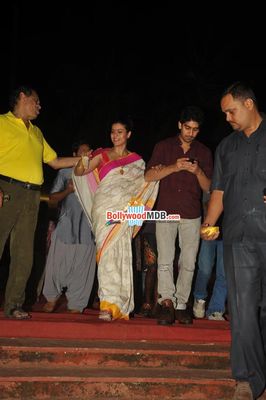 Kajol among Bolly Celebs at the North Bombay Sarbojanin Durga Puja celebrations