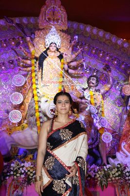 Kajol & Rani Mukherjee at North Bombay Sarbojanin Durga Puja celebrations