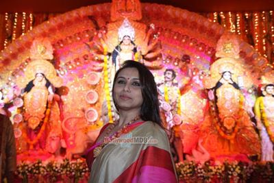 Kajol & Rani Mukherjee at North Bombay Sarbojanin Durga Puja celebrations