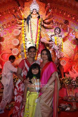 Kajol & Rani Mukherjee at North Bombay Sarbojanin Durga Puja celebrations
