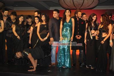 Stars with Celeb contestants at the launch of STAR PLUS Dance Reality Show 'NACH BALIYE 6'