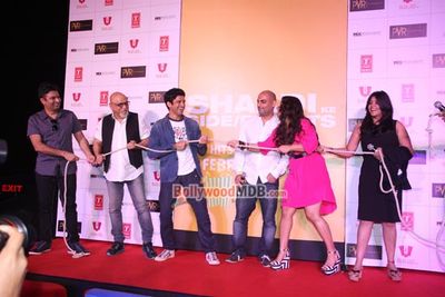Vidya Balan and Farhan Akhtar at first look launch of 'Shaadi Ke Side Effects'