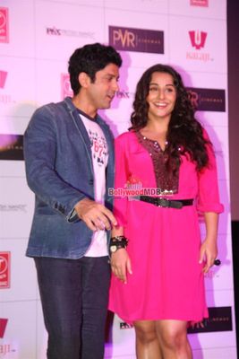 Vidya Balan and Farhan Akhtar at first look launch of 'Shaadi Ke Side Effects'
