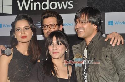 Hrithik Roshan, Kangana Ranaut, Vivek Oberoi at 'KRRISH 3' Microsoft Halloween Party