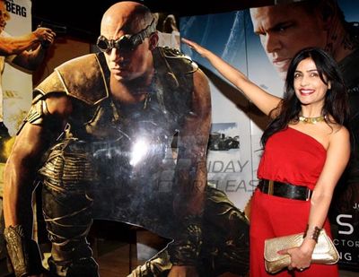 Bolly Celebs at the premiere of Hollywood Film 'Riddick'