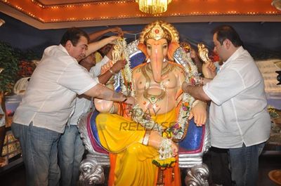 Randhir Kapoor & Rajiv Kapoor celebrate Ganesh Festival at RK Studios