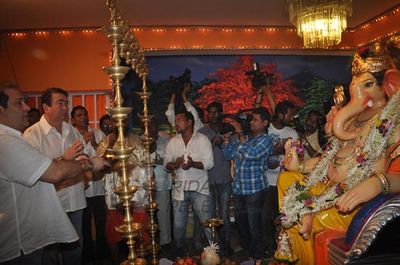Randhir Kapoor & Rajiv Kapoor celebrate Ganesh Festival at RK Studios