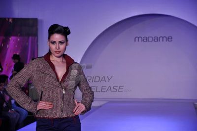 Shazahn Padamsee walks the ramp at new Autumn Collection launch by MADAME