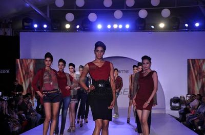 Shazahn Padamsee walks the ramp at new Autumn Collection launch by MADAME