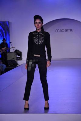 Shazahn Padamsee walks the ramp at new Autumn Collection launch by MADAME