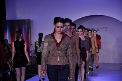 Shazahn Padamsee walks the ramp at new Autumn Collection launch by MADAME