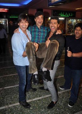 Vivek Oberoi & Aftab Shivdasani with film 'GRAND MASTI' team visits Gaeity Galaxy Cinema Halls