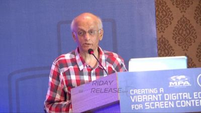 Mukesh Bhatt and Ramesh Sippy at Vibrant Digital Economy for Screen Content in India event