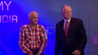 Mukesh Bhatt and Ramesh Sippy at Vibrant Digital Economy for Screen Content in India event