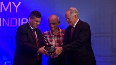 Mukesh Bhatt and Ramesh Sippy at Vibrant Digital Economy for Screen Content in India event