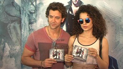 Hrithik Roshan, Kangana Ranaut, Vivek Oberoi, Rakesh Roshan at the Music Launch of Krrish 3