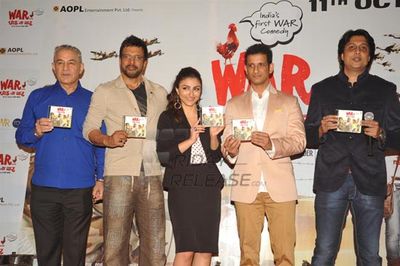 Soha Ali Khan, Sharman Joshi and Javed Jaffrey at \'WAR CHHOD NA YAAR\' music launch