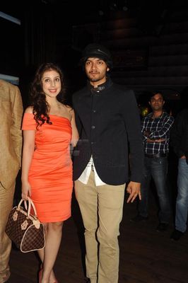 Stars of the film 'BAAT BANN GAYI' at its music launch at HARD ROCK CAFE