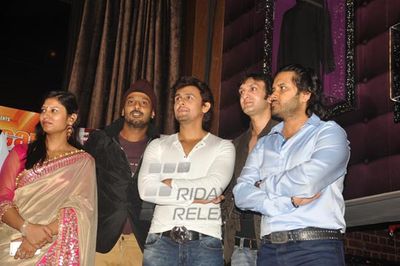 Stars of the film 'BAAT BANN GAYI' at its music launch at HARD ROCK CAFE