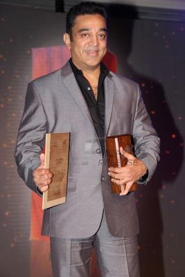 Kamal Haasan, Kangana Ranaut, Manoj Kumar at the 4th Jagran Film Festival Closing Ceremony