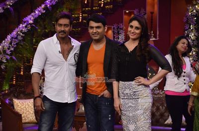 Ajay Devgn and Kareena Kapoor promotes \'Singham Returns\' on Comedy Nights with Kapil