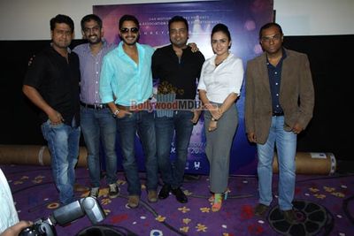 Shreyas Talpade and Amruta Khanvilkar at Marathi superhero film 'BAJI' trailer launch