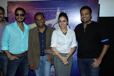 Shreyas Talpade and Amruta Khanvilkar at Marathi superhero film 'BAJI' trailer launch
