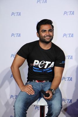 Sachiin Joshi unveils his latest PETA campaign titled VEGETARIAN
