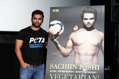 Sachiin Joshi unveils his latest PETA campaign titled VEGETARIAN