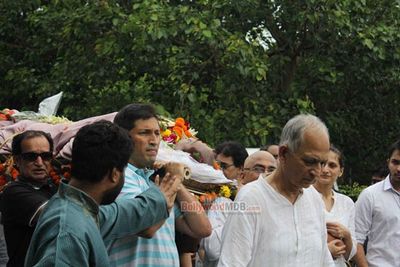 Film & TV industry celebs at funeral of veteran actor Dharmesh Tiwari