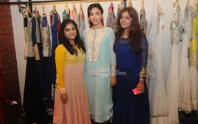 Bollywood beauties and designers at the store launch of Hue's Winter Festive 2014 Collection