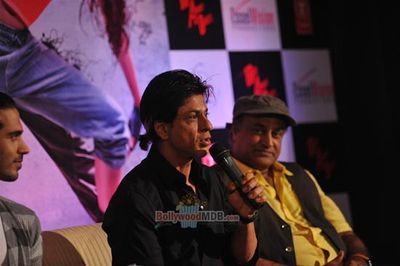 Shah Rukh Khan with Saahil Prem and Amrit Maghera at launch of application- The Mad Wall of Dreams