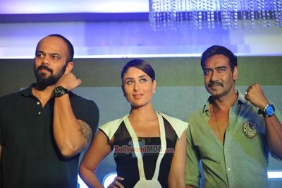 Ajay Devgn and Kareena Kapoor at the launch of special edition of Singham range of Police watches