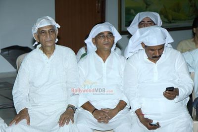 Bollywood Celebs at the prayer meet of late actor Dharmesh Tiwari