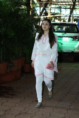 Bollywood Celebs at the prayer meet of late actor Dharmesh Tiwari