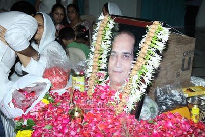 Bollywood Celebs at the prayer meet of late actor Dharmesh Tiwari