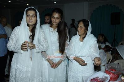 Bollywood Celebs at the prayer meet of late actor Dharmesh Tiwari
